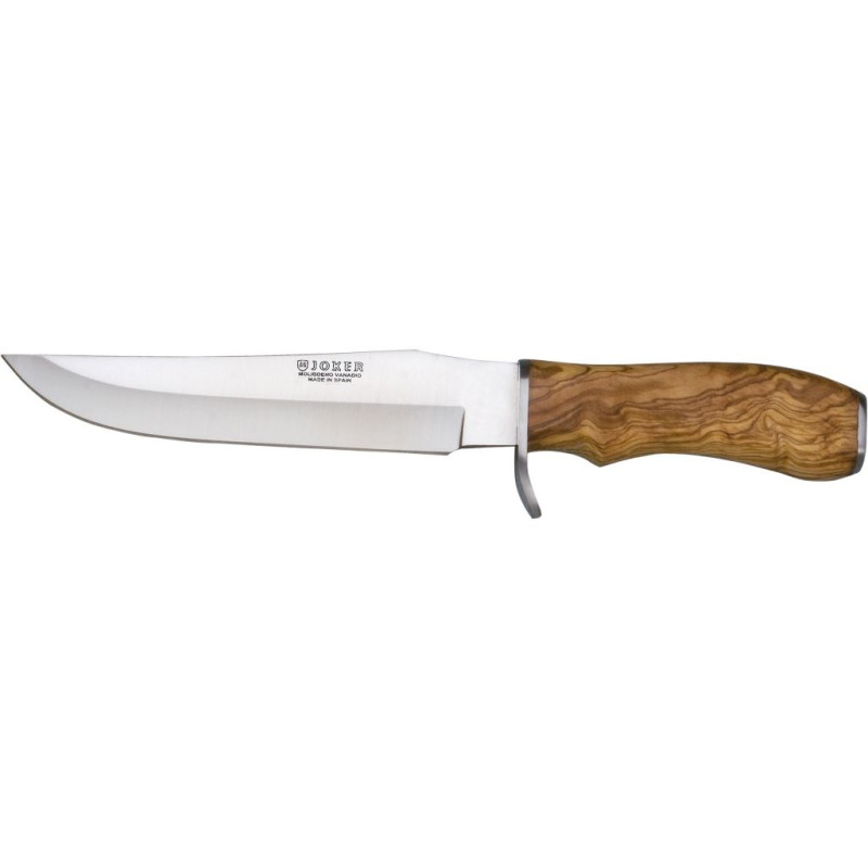 OLIVE WOOD HANDLE 17 CM STAINLESS STEEL BLADE HUNTING KNIFE