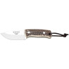 CUCHILLO DESOLLADOR CON PUÑO DE CIERVO Y HOJA DE 7