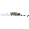 CUCHILLO DESOLLADOR CON PUÑO DE CIERVO Y HOJA INOX