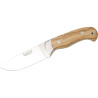 CUCHILLO DE MONTE ENTERIZO CON CACHAS DE OLIVO Y H
