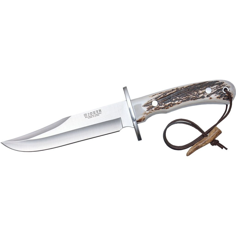 STAG HORN BOWIE KNIFE 16 CM STAINLESS STEEL BLADE LENGTH