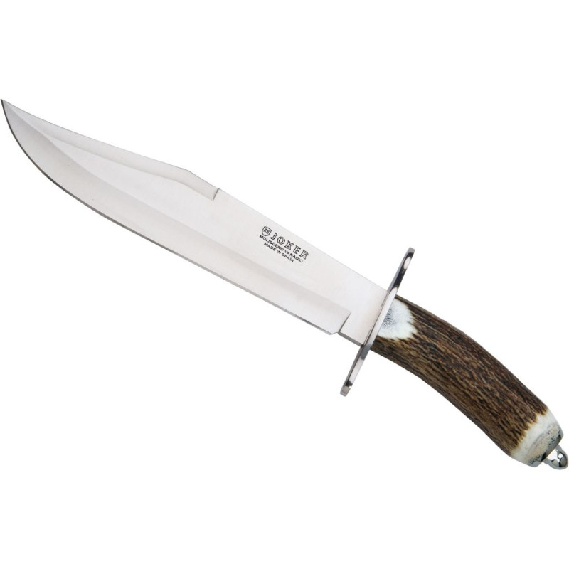STAG HORN BOWIE KNIFE 25 CM STAINLESS STEEL BLADE LENGTH