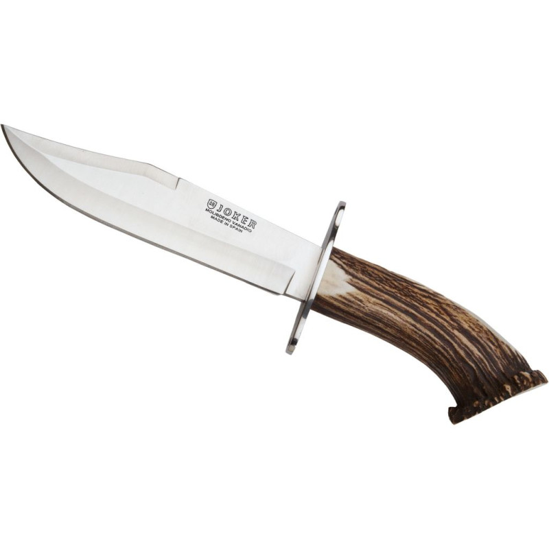 STAG HORN CROWN BOWIE KNIFE 16 CM STAINLESS STEEL BLADE LENGTH