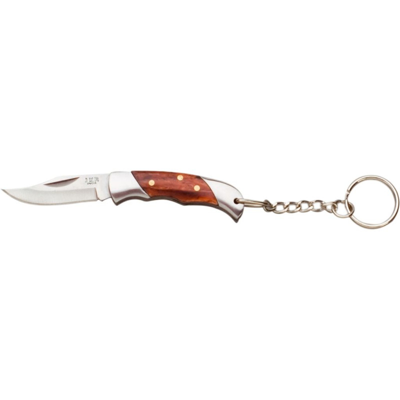 COLTELLO PORTACHIAVI IN LEGNO ROSSO 4 CM