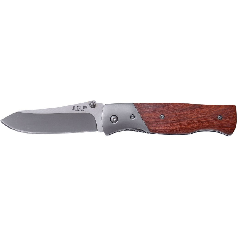 WOOD SCALES 8,5 CM TITANIUM COATED BLADE FOLDING KNIFE