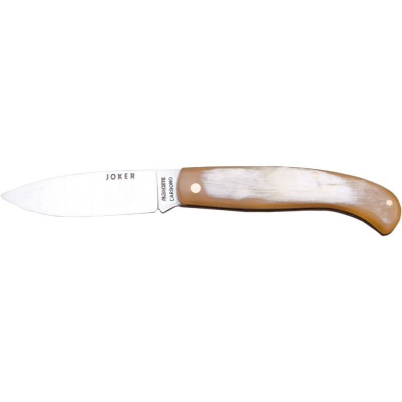 BULL HORN 8 CM FOLDING NON-LOCKING KNIFE WITH CARBON BLADE