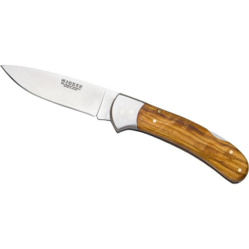 FACA DE CAÇA COM ESCAMAS DE OLIVA DE AÇO INOXIDÁVEL. E LÂMINA DE 9 CM.