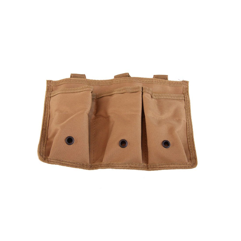 TAN TRIPLE MAG POUCHE