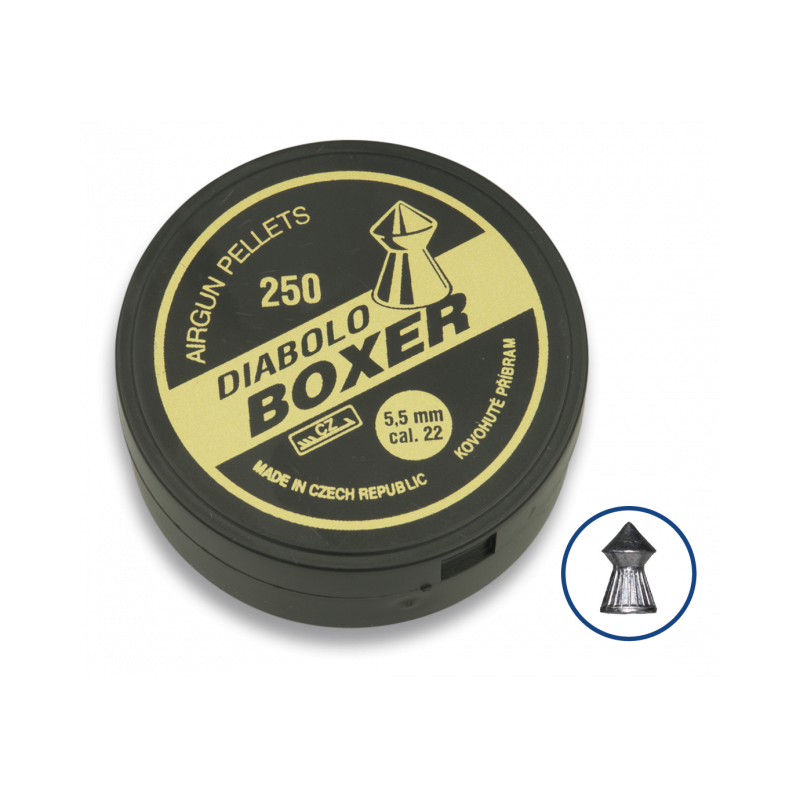 Airgun Pellets DIABOLO BOXER 5.5MM (250pcs)