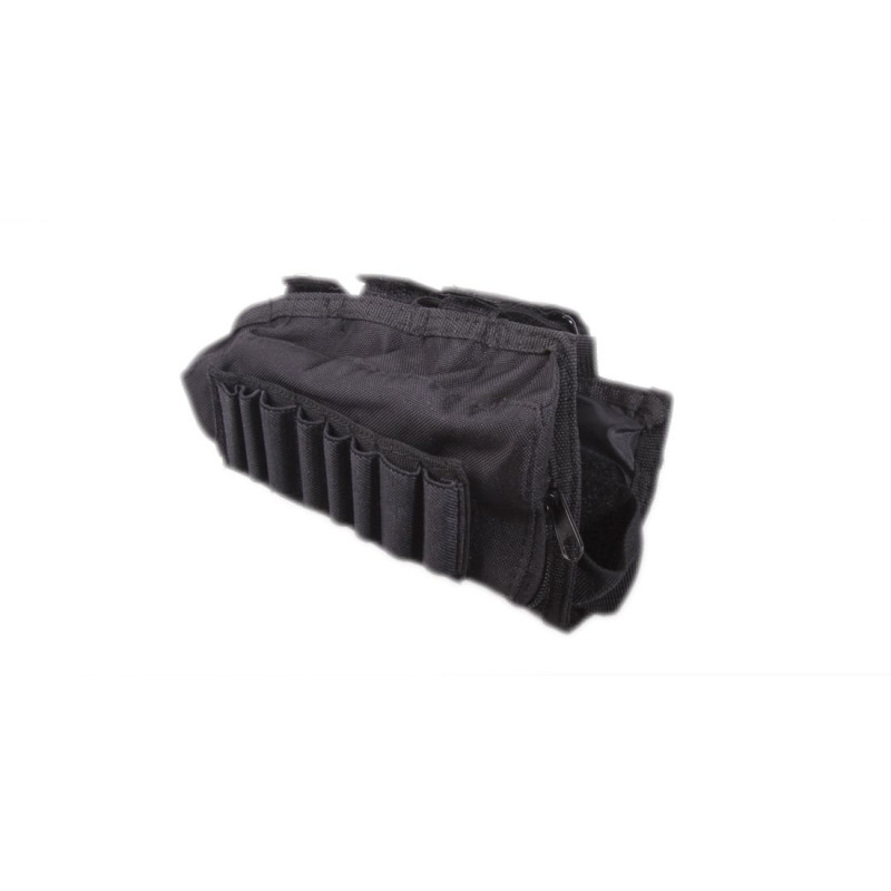 BLACK STOCK SHELL POUCH
