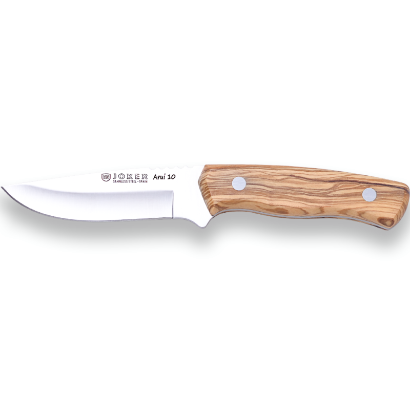 ARRUI JOKER BERGMESSER 10 CM MIT KLINGE AUS EDELSTAHL 420 UND GRIFFEN AUS OLIVENHOLZ