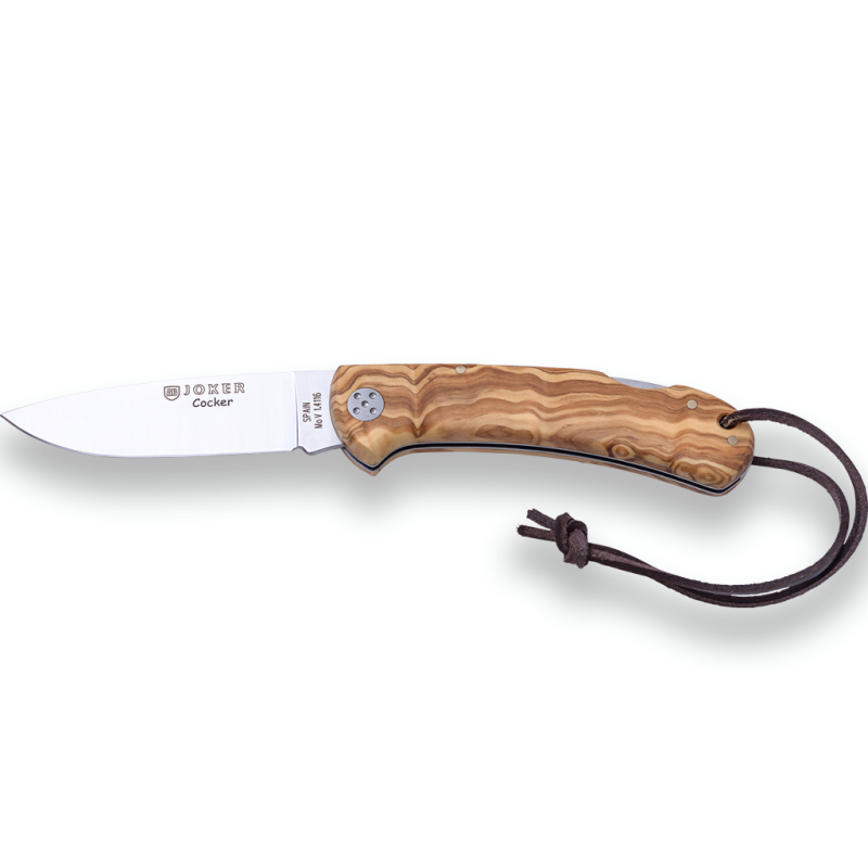 COCKER JAGDMESSER MOVA EDELSTAHLKLINGE 9 CM UND OLIVENHOLZSCHUPPEN