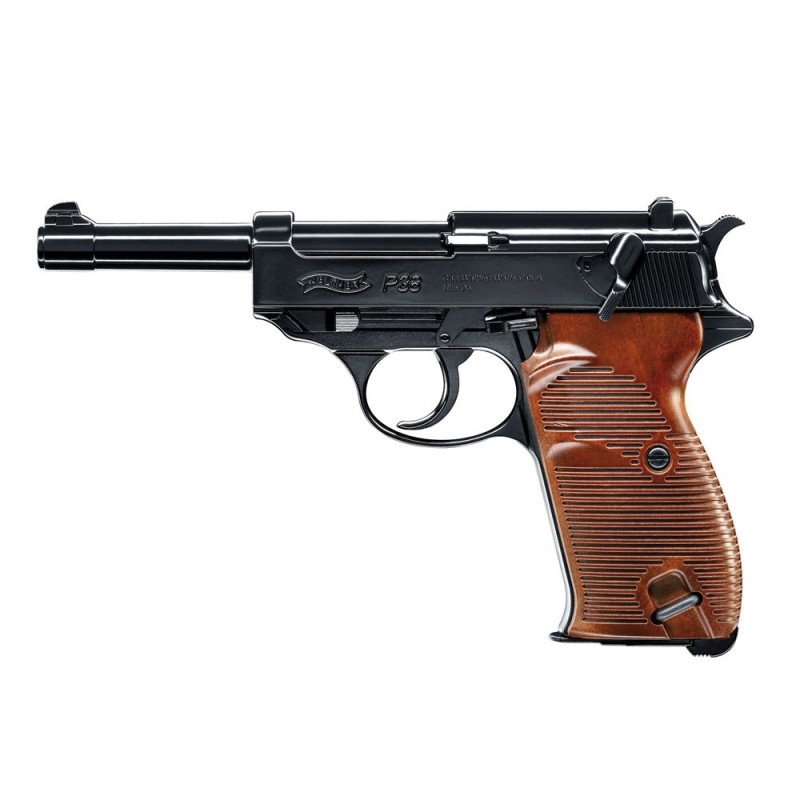 Pistolet Walther Co2 P38 - BBs 4,5 mm Acier