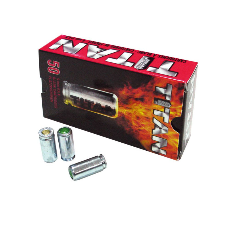 Perfect Blank Munition Titan Pistole 50 Stk. 9 mm P.A.K.