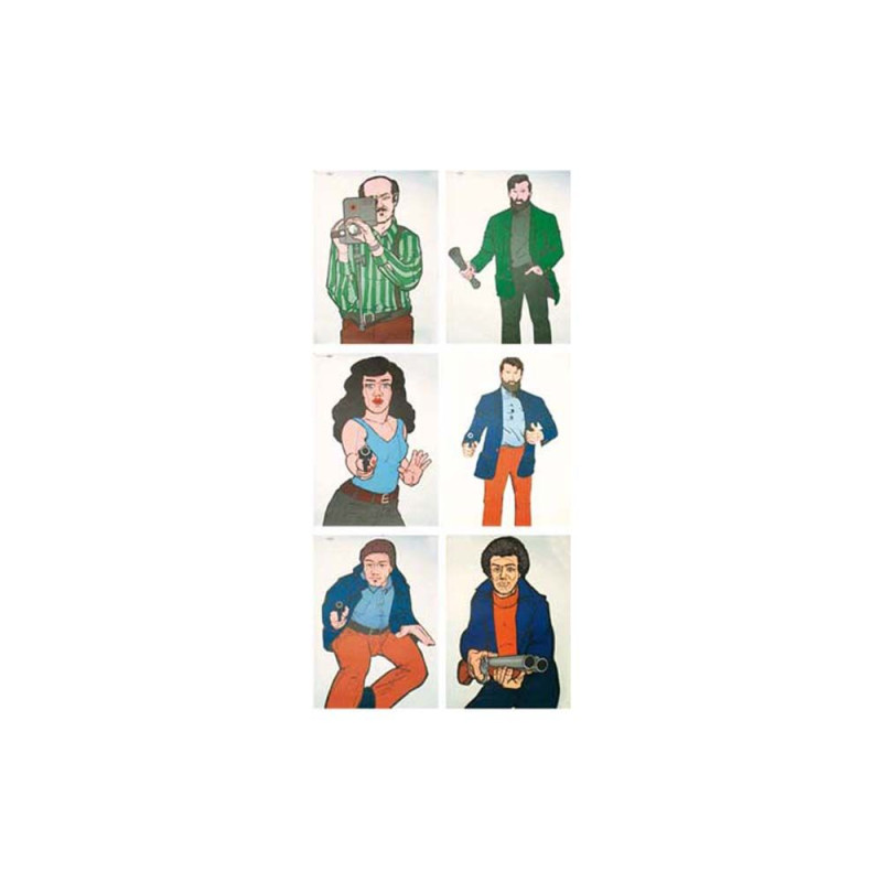 Kit 6 silhouettes d’amis et d’ennemis