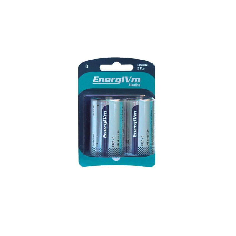 Blister 2 batterie Al. R20C+Ecotax