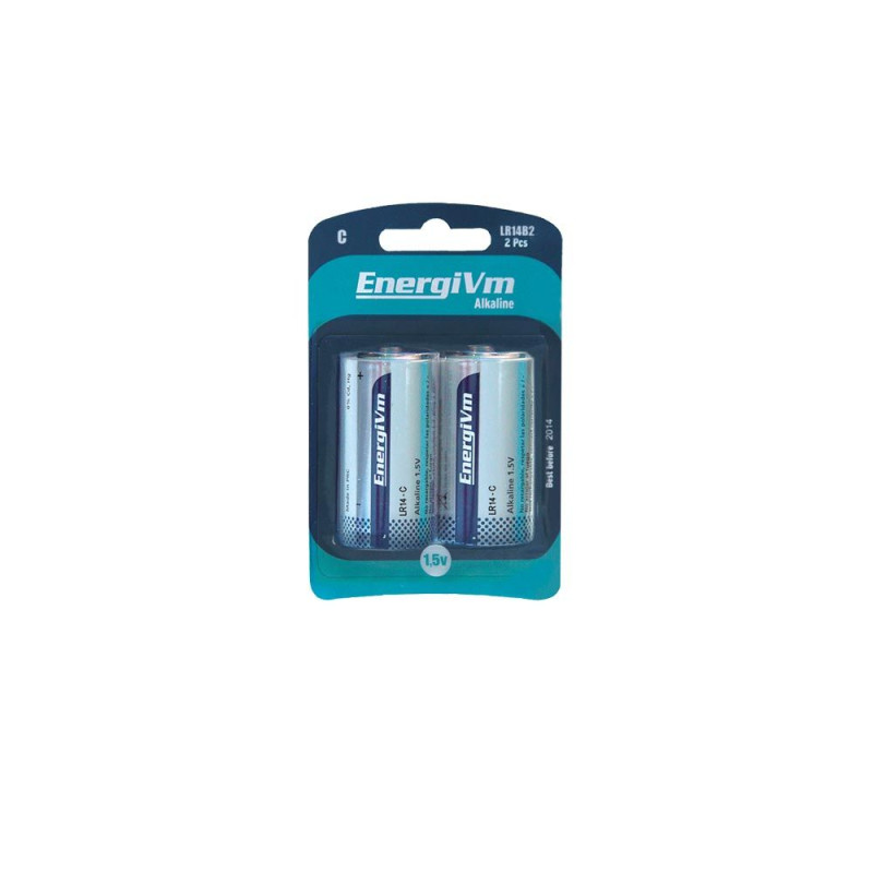 Blister 2 baterias Al. R14C+ Ecotasa
