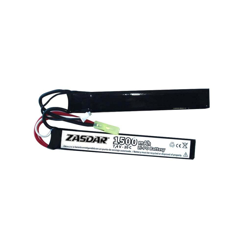 Batteria Magtec Li-Po 7,4 V 1500 mAh 20C - 2 stick (7 x 21 x 126 mm)