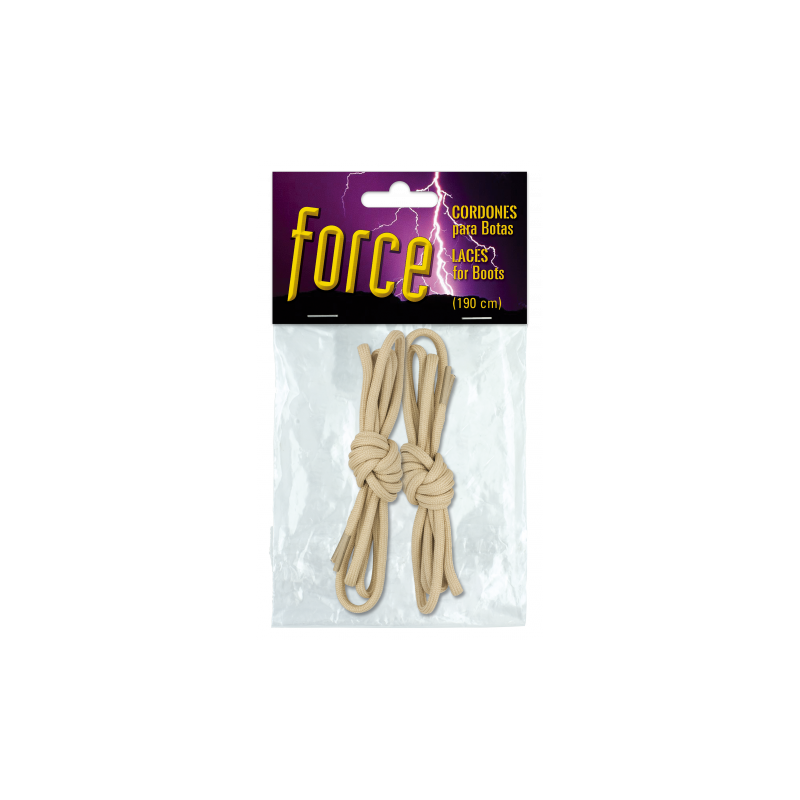 Ensemble de lacets TAN force barbare. 190 cm