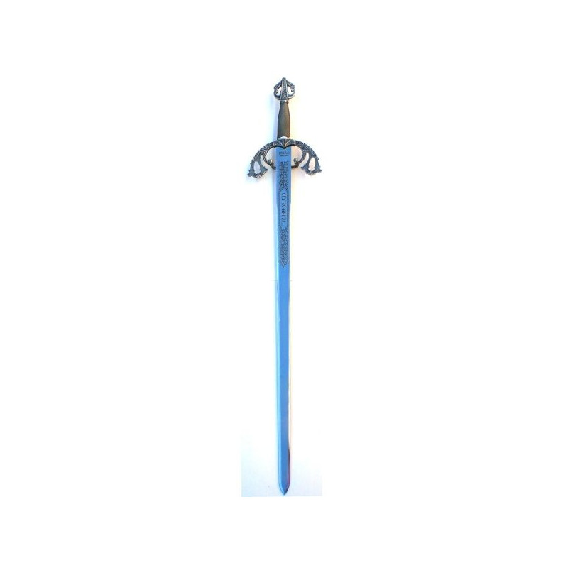 Cid natural Tizona sword in aged silver
