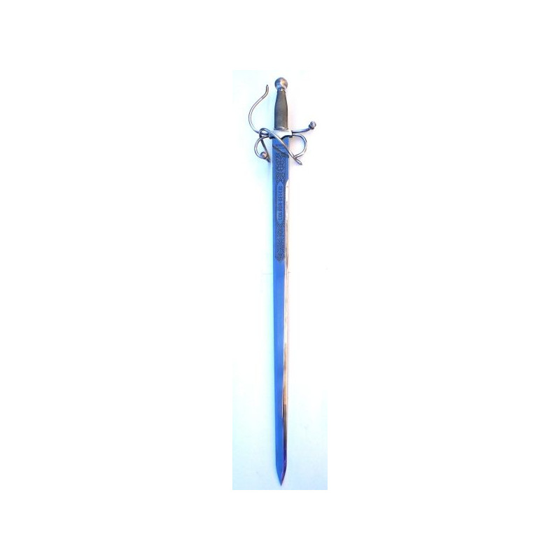 Espada Colada del Cid natural en plata envejecida