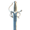 Espada Colada del Cid natural en plata envejecida