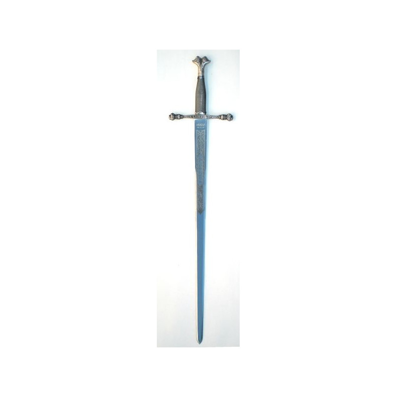 Carlos V Sword in Aged Silver