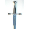 Espada Carlos V en plata envejecida