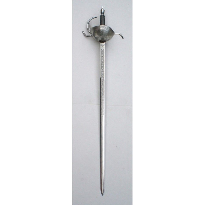 Carlos III Sword in Aged Silver