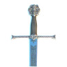 Espada Reyes Católicos natural en plata envejecida