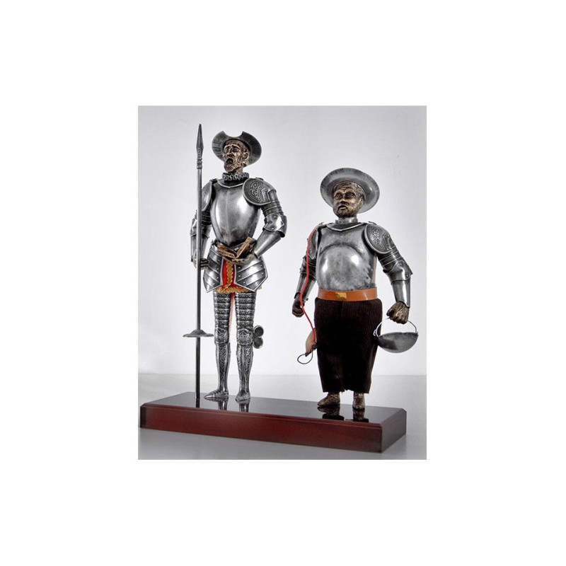 Figures Don Quixote and Sancho Panza in miniature