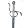 Espada Felipe II natural en plata envejecida