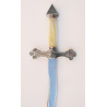 Espada Masona flamígera plata