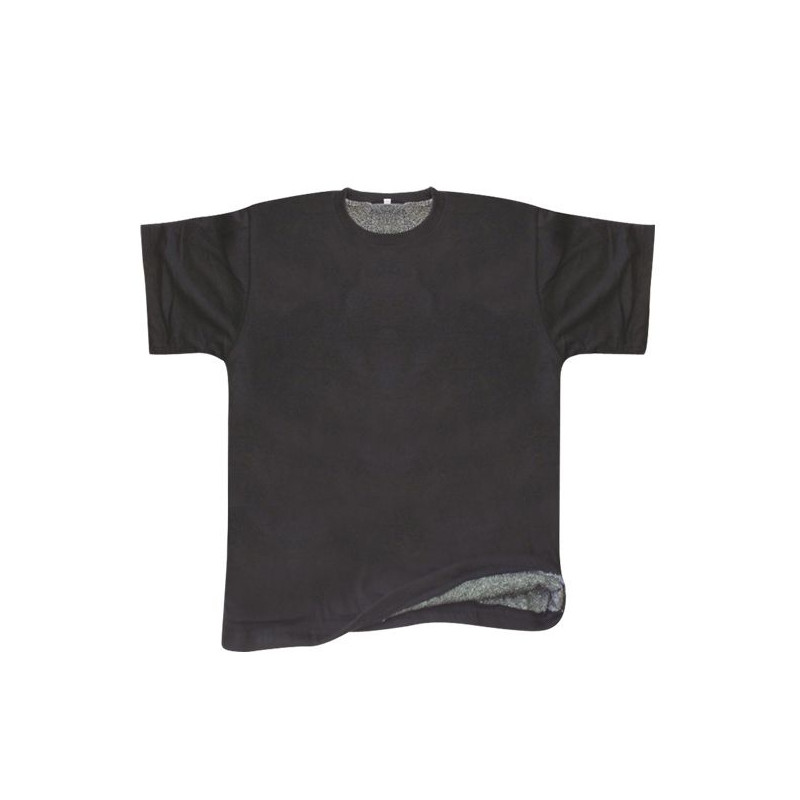 SCHNITTFREIES LEDER-T-SHIRT GRÖSSE XS