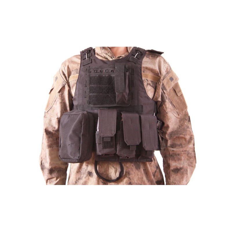 PLATE CARRIER WESTE SCHWARZ DELTA TACTICS V07