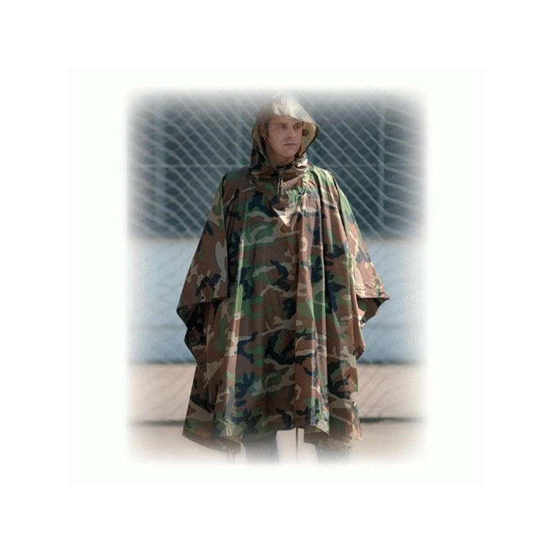 CAMOUFLAGE PONCHO Ribstop