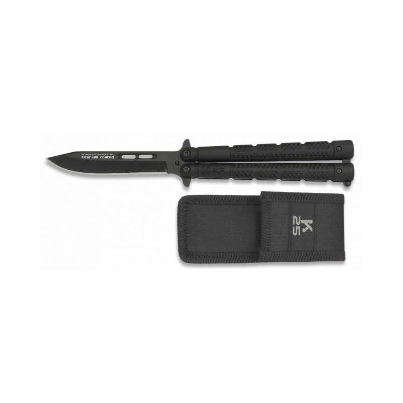 Fã K25 preto. Folha de titânio C. H10