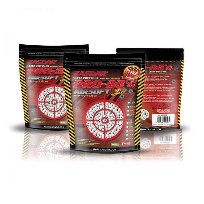 BBS Pro-Bbs Zasdar 0,43 - Saco 1 kg. 2325 esferas - 6 mm