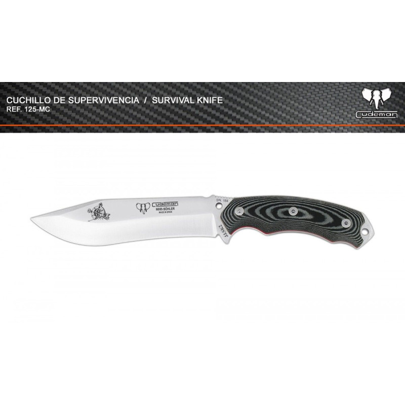 125-MC JJSK2 Kit Completo Coltello Tattico da Sopravvivenza Cudeman