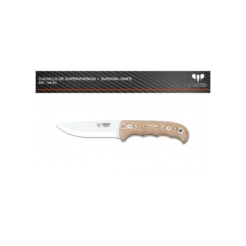 Faca de Sobrevivência Tática 148-XC Bushcraft Kit Completo Böhler Cudeman