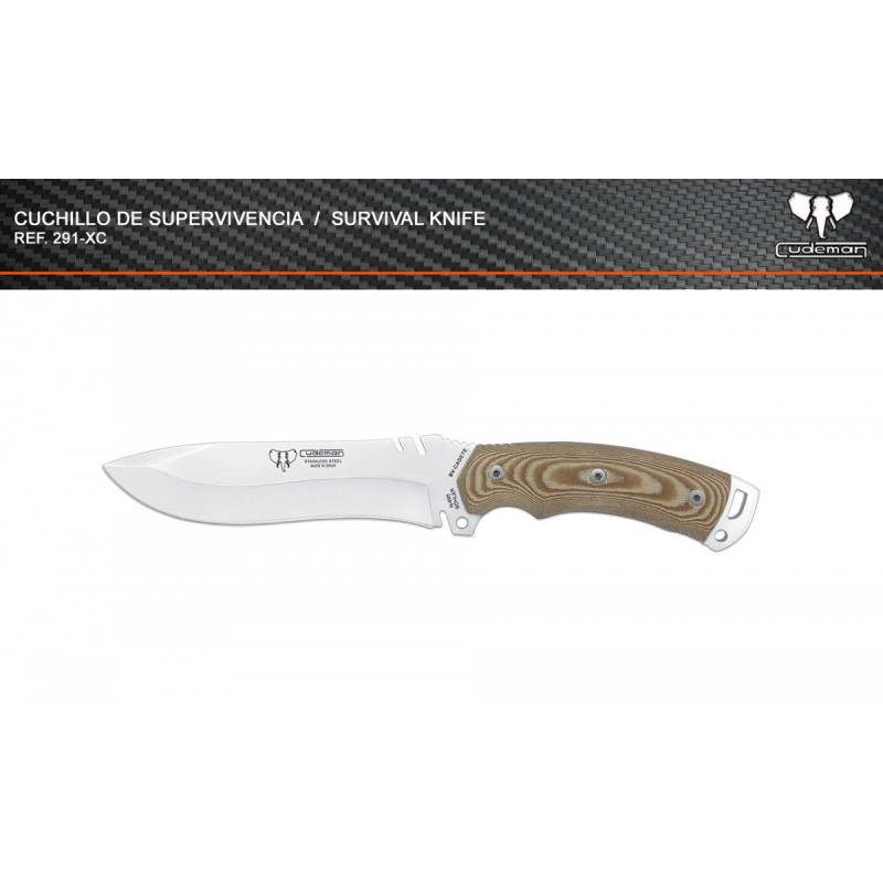 Coltello Tattico Sopravvivenza 291-XC Green Beret Cadet Kit Completo Cudeman