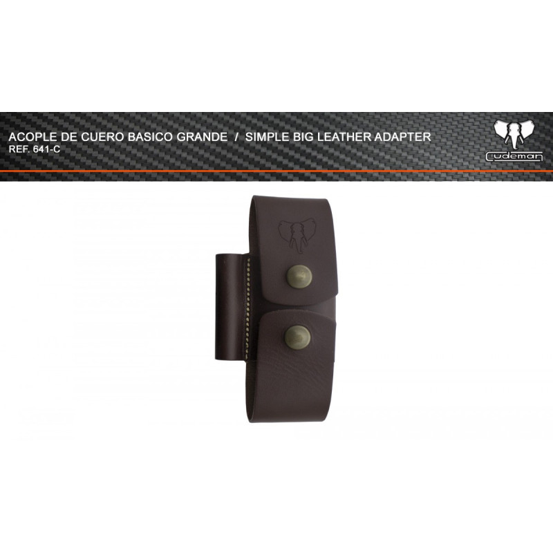 Acople de cuero básico grande 641-C Cudeman