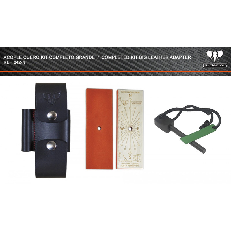 Acople de cuero Kit completo grande 642-N Cudeman