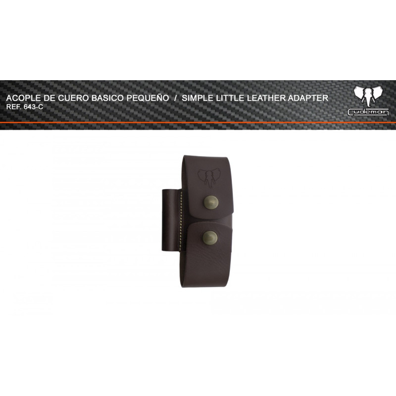 Acople de cuero básico pequeño 643-C Cudeman