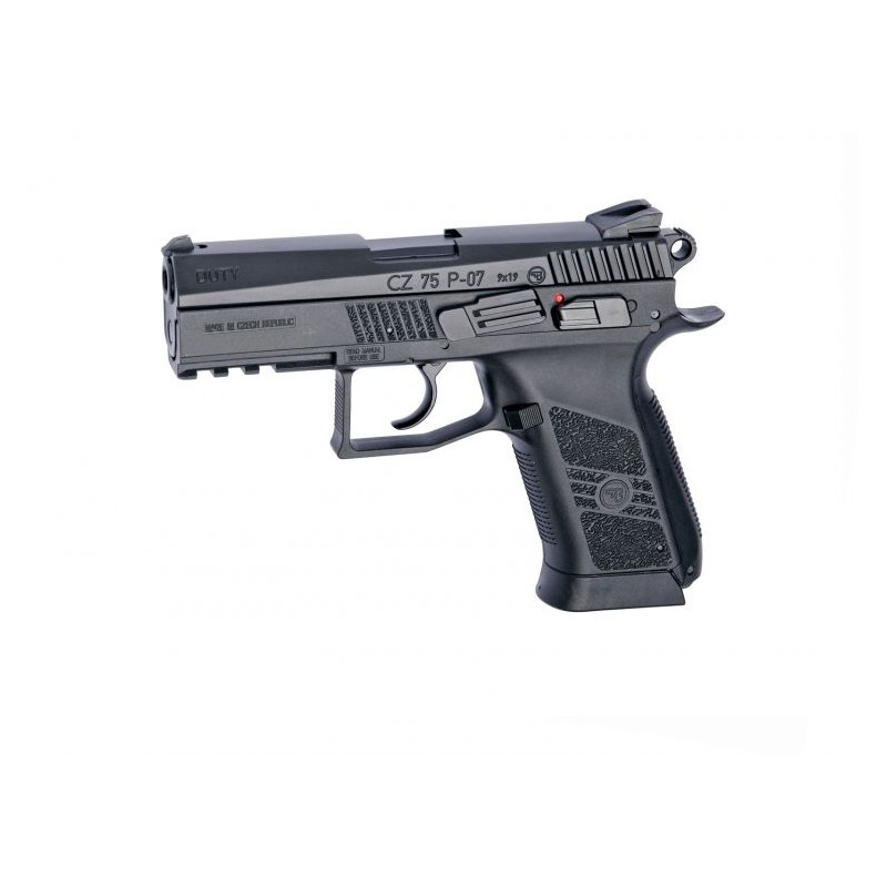 CZ75 P-07 Duty Gun Noir Culasse métal blowback - 6 mm Co2 airsoft