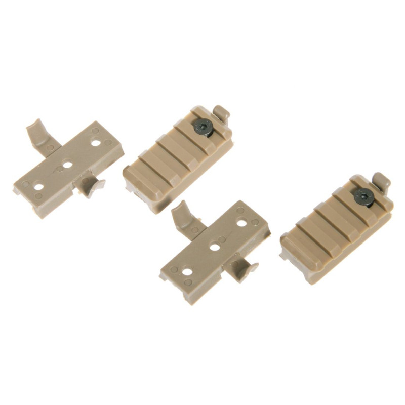 EMERSON FAST HELMET PLASTIC TAN MOUNT SET