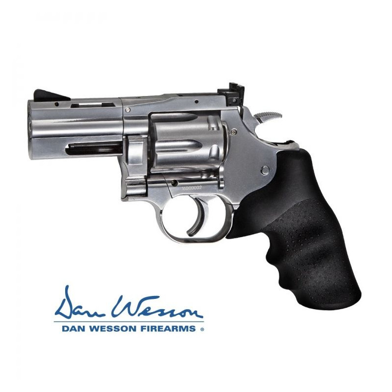 Revolver Dan Wesson 715, 2,5 Silver - 4,5 mm Co2 Balines