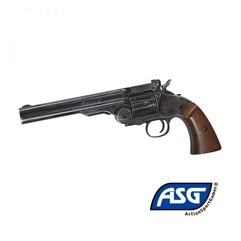 Revolver Schofield 6 Noir Full metal - 4.5 mm Co2 Pellets