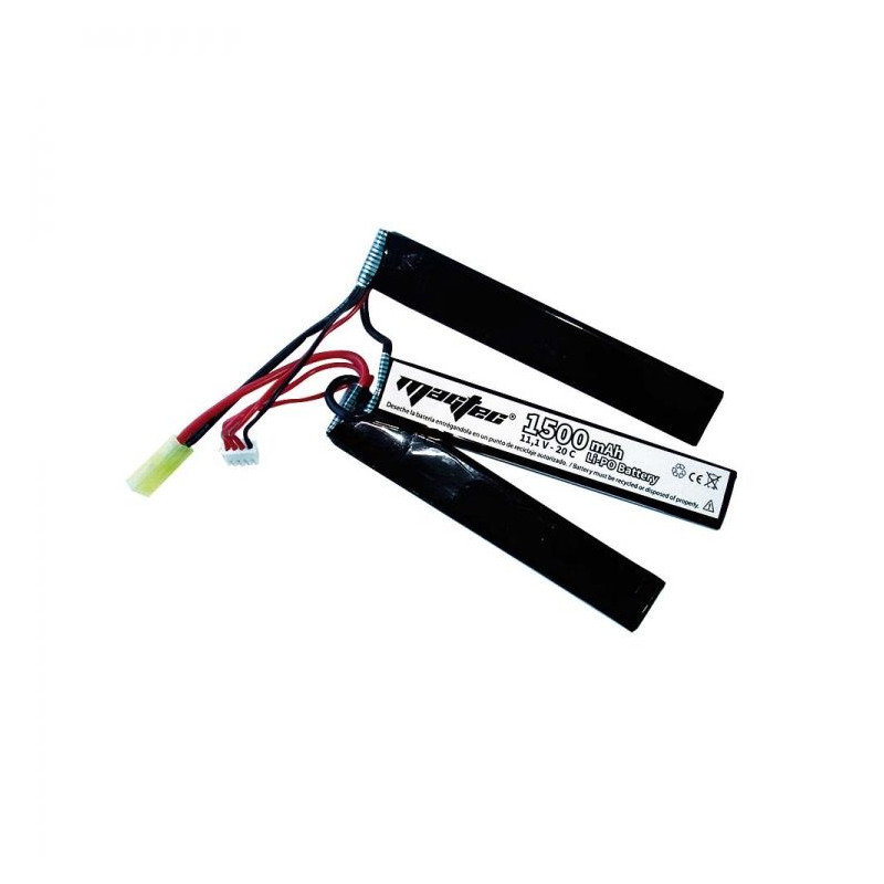 Batería Li-Po ZASDAR 11,1 V 1500 mAh 20C - 3 sticks (7 x 21 x 126 mm)
