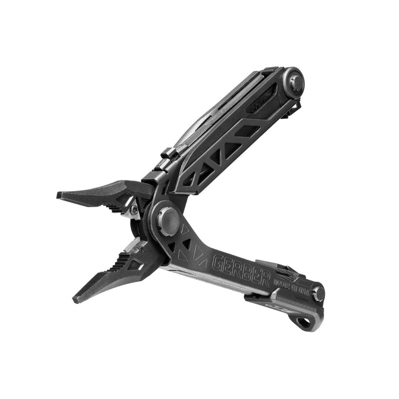 Coltello GERBER multiutensile a trasmissione centrale - Nero con set di punte M4, multiutensile con fodero conforme alle bacche 